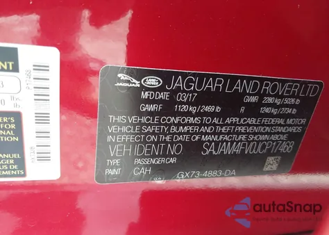 2018 Jaguar Xe S from USA, damaged, VIN SAJAM4FV0JCP17468
